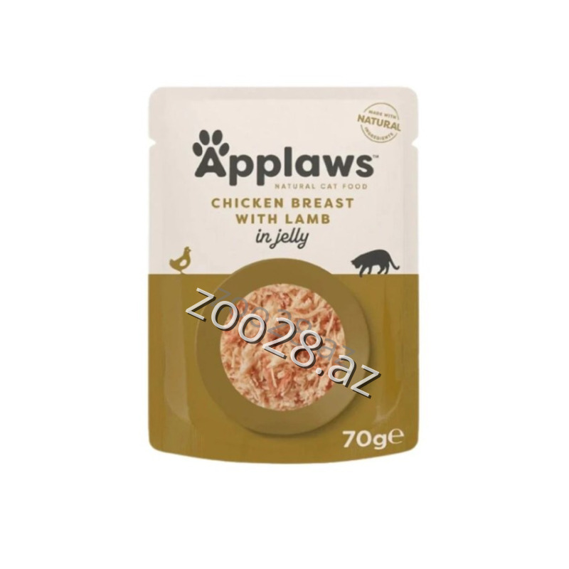 Applaws Jelly Toyuq və Quzu Əti İlə,70 qr - Pişiklər - Şəkil 2